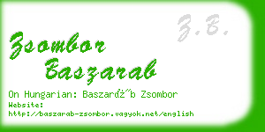 zsombor baszarab business card